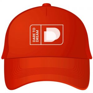 Baseball Cap - Topi Vision for Future - Dare to Dream, Merah