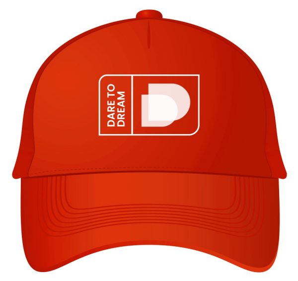 Baseball Cap - Topi Vision for Future - Dare to Dream, Merah