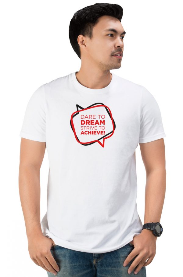 T-Shirt Kaos Unisex Strive to Achieve - White, S